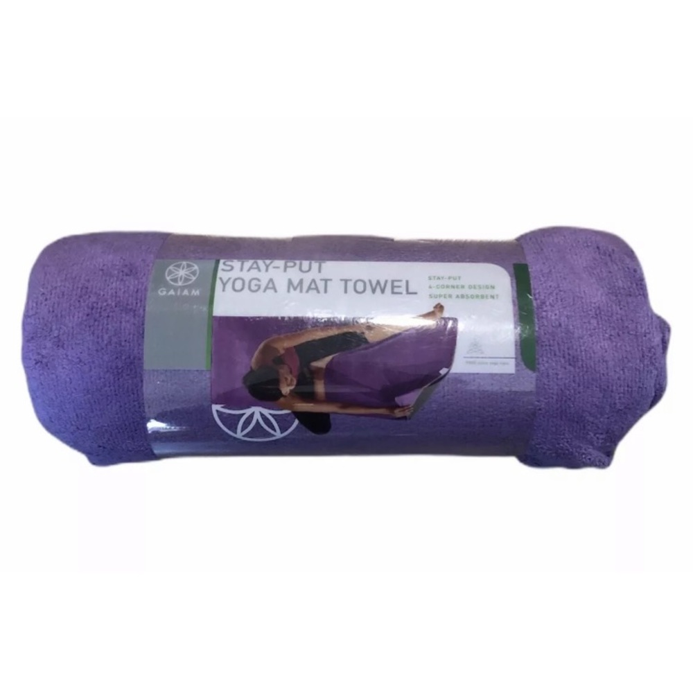Gaiam Yoga Towel Full Size Mat Cover No Slip 26x70 - Picture 2 of 4